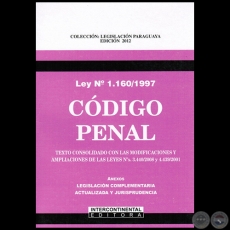 CÓDIGO PENAL - LEY N° 1.160/1997 - Año 2012